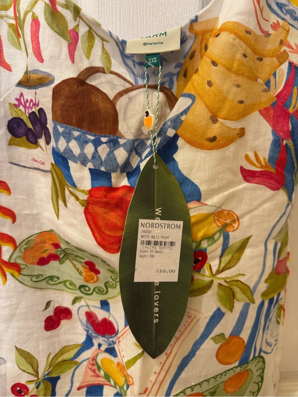 NWT FARM Rio Fresh Table
Linen Minidress - Picture 7 of 7
